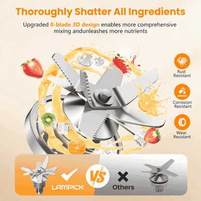 2000W High-Speed Kitchen Blender - Smoothies, Ice, Frozen Fruit