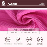 Pink fabric with IFAST branding and fabric composition details.