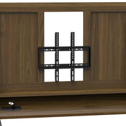 Close-up of universal TV mount bracket on Adjustable Mobile TV Stand with Mount - Adjustable Cart for secure screen installation.