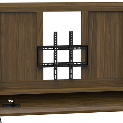 Close-up of universal TV mount bracket on Adjustable Mobile TV Stand with Mount - Adjustable Cart for secure screen installation.