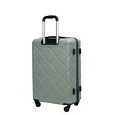 Hardshell Suitcase with Spinner Wheels ABS Luggage Sets Lightweight Durable Suitcase,8-Piece Set (20/24/28+portable handbag + 4 pieces storage bag set) , GREEN