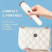 Compact handheld electric shaver for women with travel case