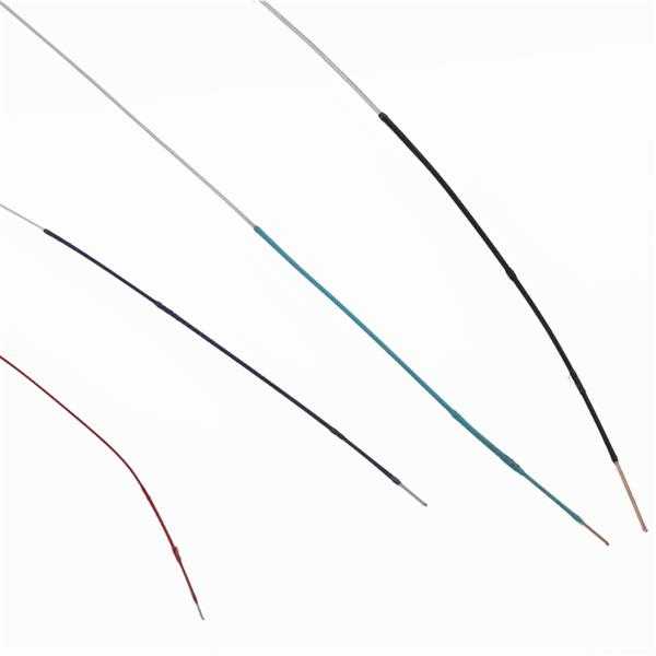 Set of violin strings with different colored windings for orchestral string instrument accessories