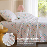 3-Piece Twin XL 100% Cotton Flannel Pigment Printed Sheet Set