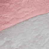 Close-up of pink and gray textured fabric