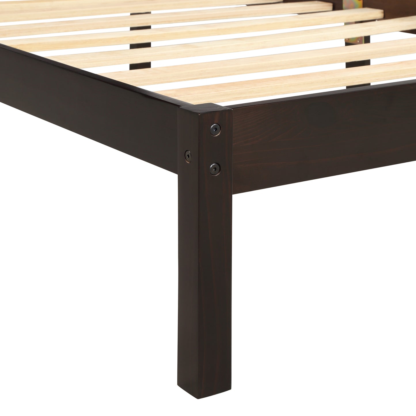 Platform Bed Frame with Headboard, Wood Slat Support, No Box Spring Needed
