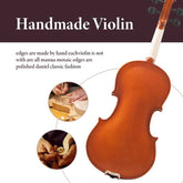 Full size violin dimensions, 22.22 inches height and 8.15 inches width