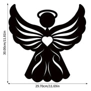 Decorative angel wall sculpture with dimensions