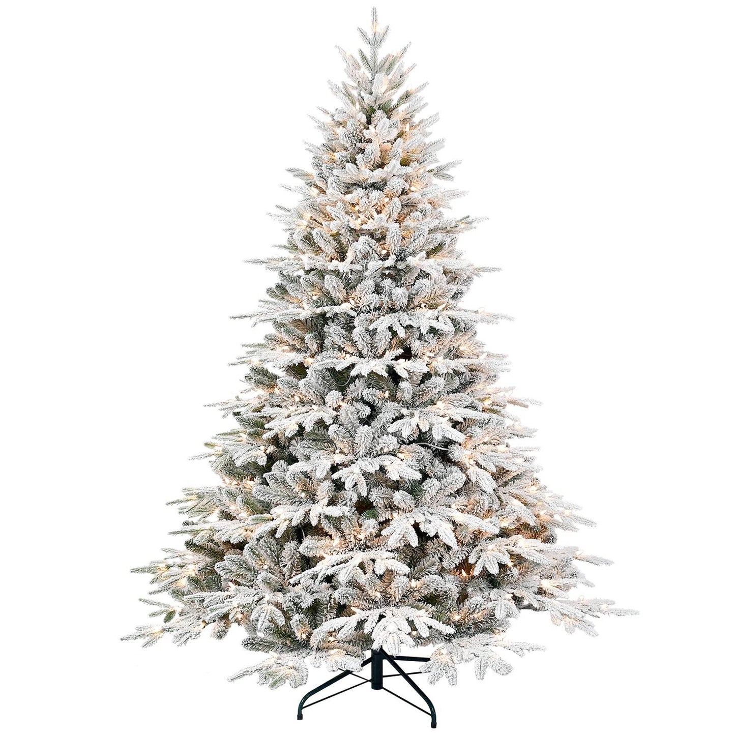 4ft Flocked Pre-Lit Christmas Tree with 150 Lights