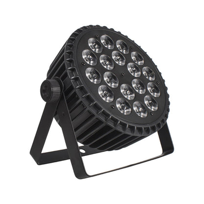 Aluminum Alloy LED Par 18x18W RGBWA UV 6in1 Lights DMX512 Disco Christmas Stage DH-FAP1818F