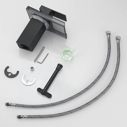 LED Bathroom Sink Faucet with Water Temperature Indicator