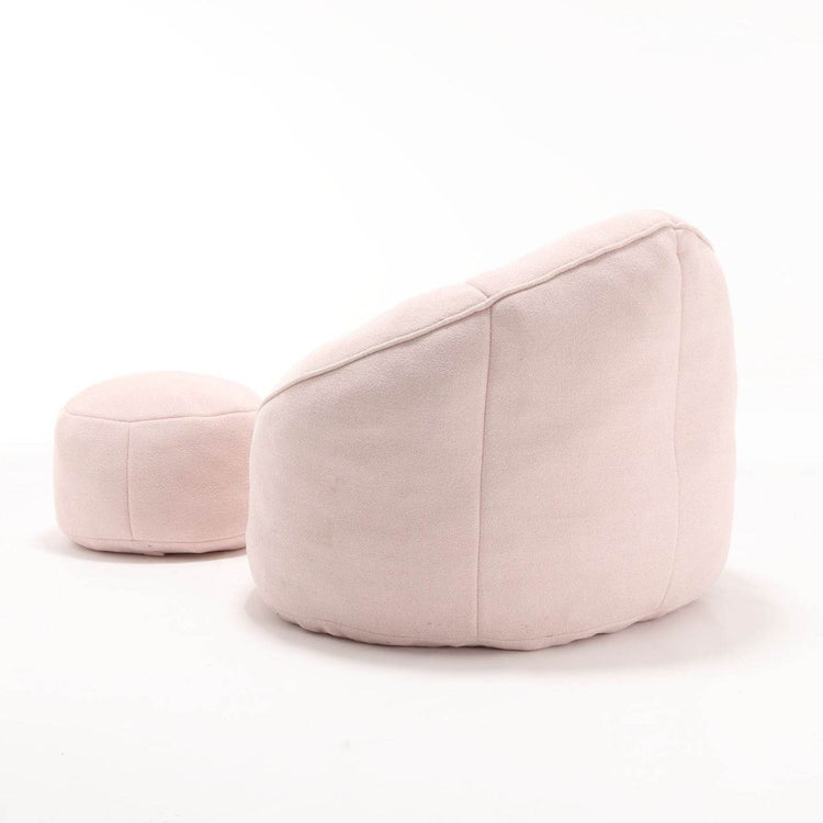 Bedding Bean Bag Sofa Chair High Pressure Foam Bean Bag Chair Adult Material with Padded Foam Padding Compressed Bean Bag With Footrest