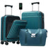 MLNshops expandable hardside suitcase with USB port - 3pc Default
