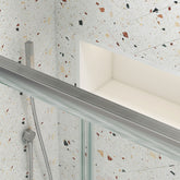 Premium Bypass Shower Door with 1/4" Glass & Chrome Finish