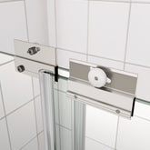 Premium Bypass Shower Door with 1/4" Glass & Chrome Finish