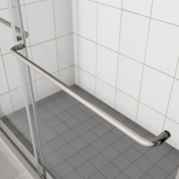 Premium Bypass Shower Door with 1/4" Glass & Chrome Finish