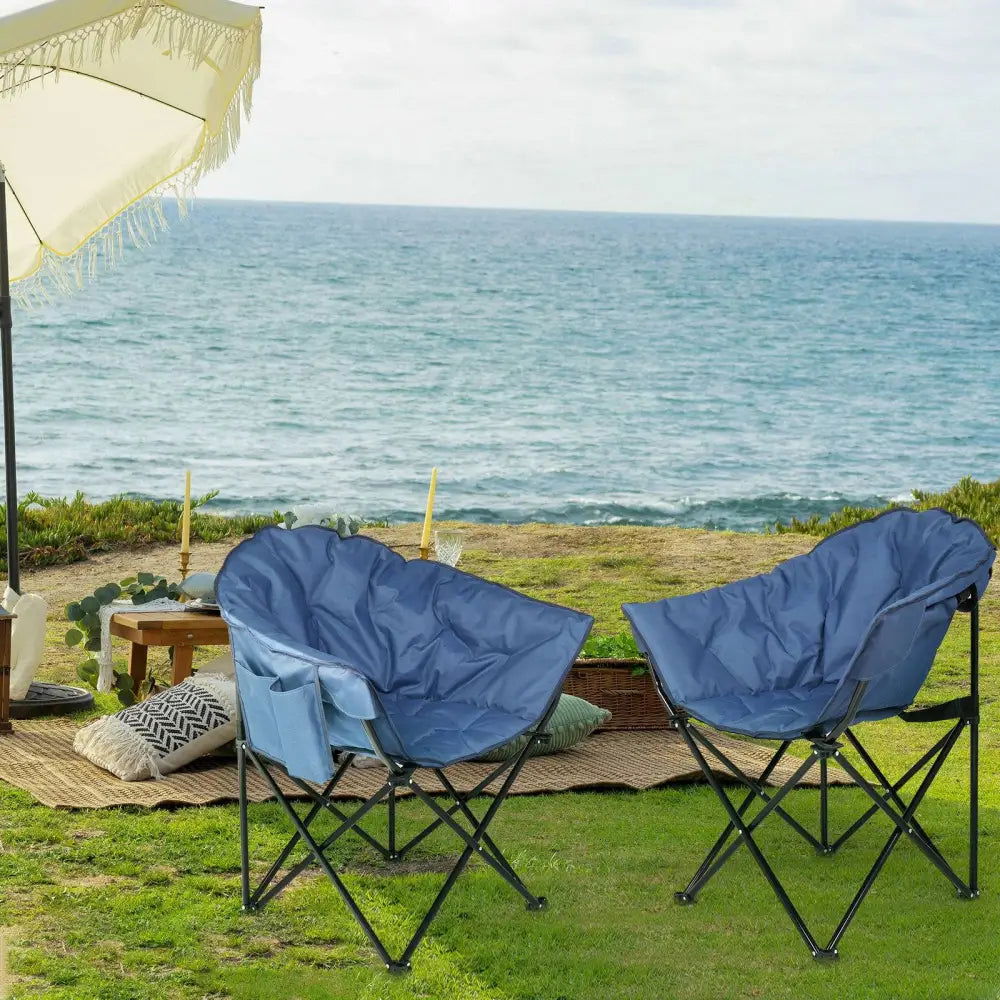 Camping Chair Blue Alloy Steel - MLNshops