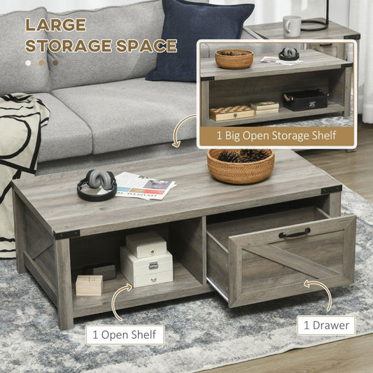 Coffee Table-Grey Oak MLNshops