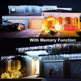 Curtain Icicle Lights Wedding Party LED Fairy Christmas Indoor Outdoor Light Default Title