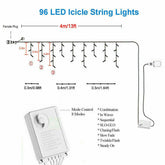 Curtain Icicle Lights Wedding Party LED Fairy Christmas Indoor Outdoor Light
