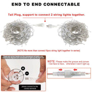 Curtain Icicle Lights Wedding Party LED Fairy Christmas Indoor Outdoor Light