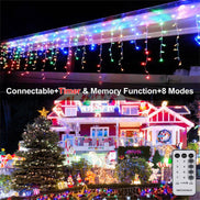 Curtain Icicle Lights Wedding Party LED Fairy Christmas Indoor Outdoor Light