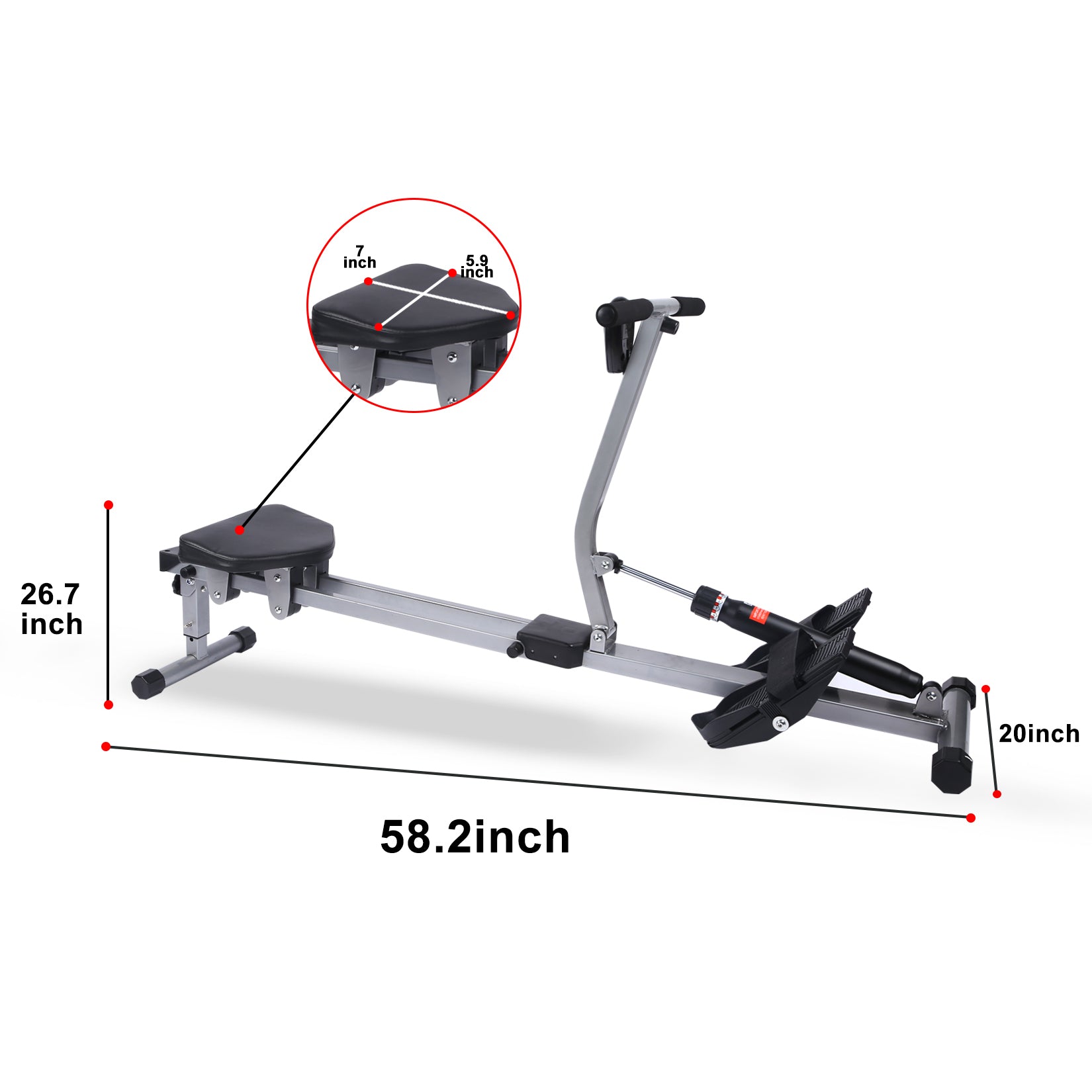 Fitness Rowing Machine Rower Ergometer