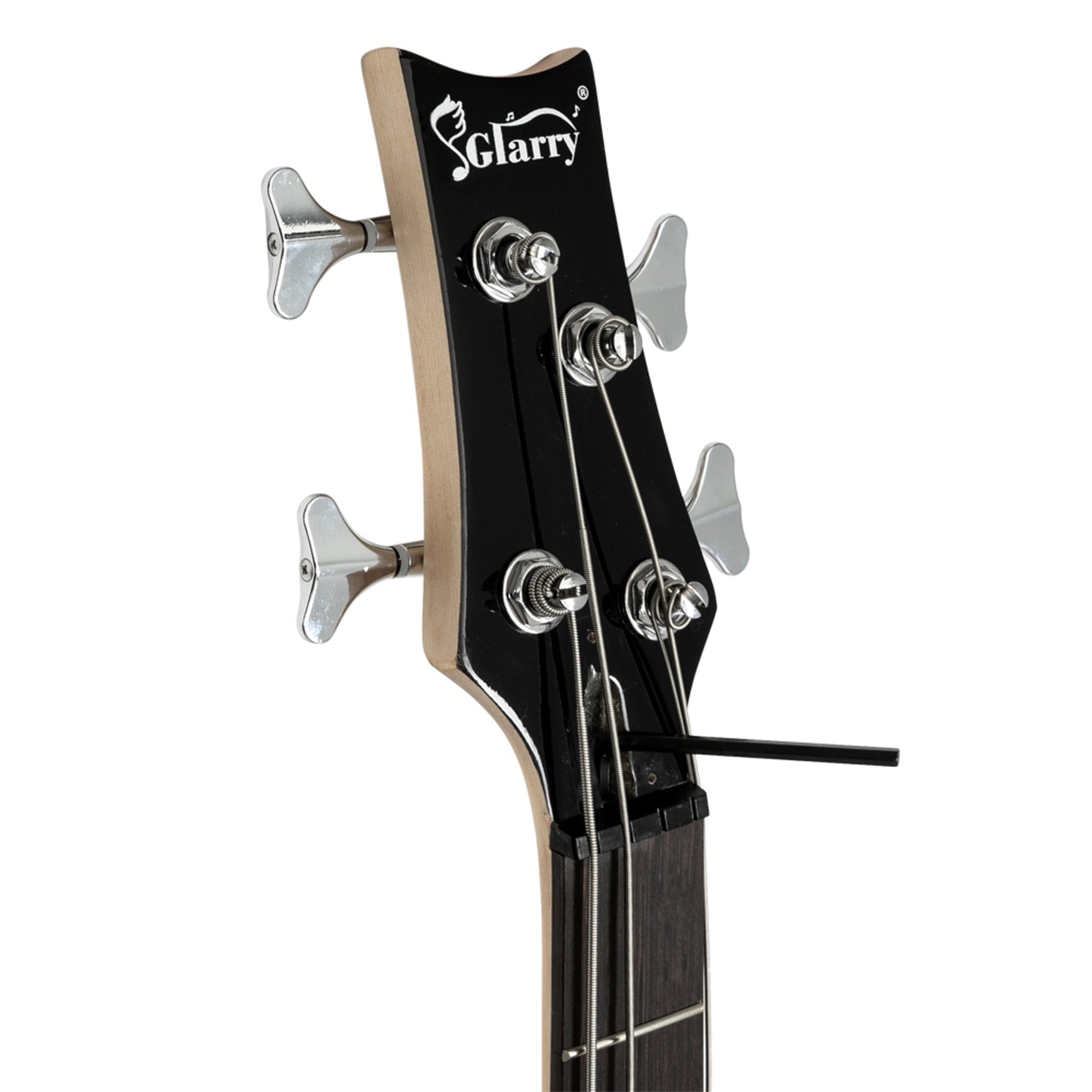 Glarry GIB 4 String Full Size Electric Bass Guitar SS pickups and Amp Kit Black MLNshops