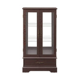 Elegant Glass Cabinet Curio with Adjustable Shelves