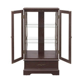 Elegant Glass Cabinet Curio with Adjustable Shelves