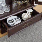 Elegant Glass Cabinet Curio with Adjustable Shelves