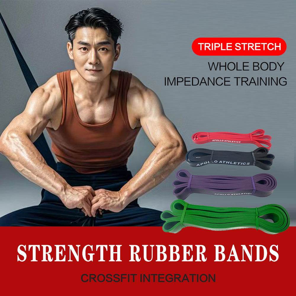 Green 1.75 Latex Pull Assist Bands for Resistance Training