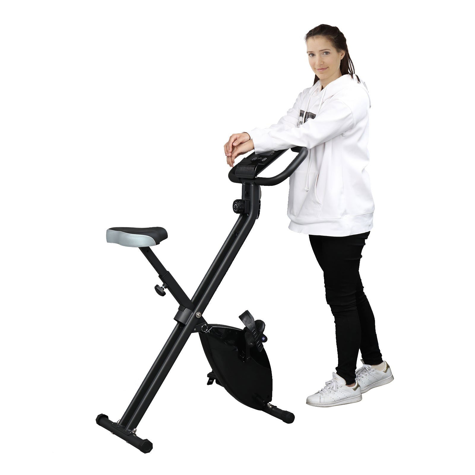 Home Folding Exercise Bike Black - MLNshops