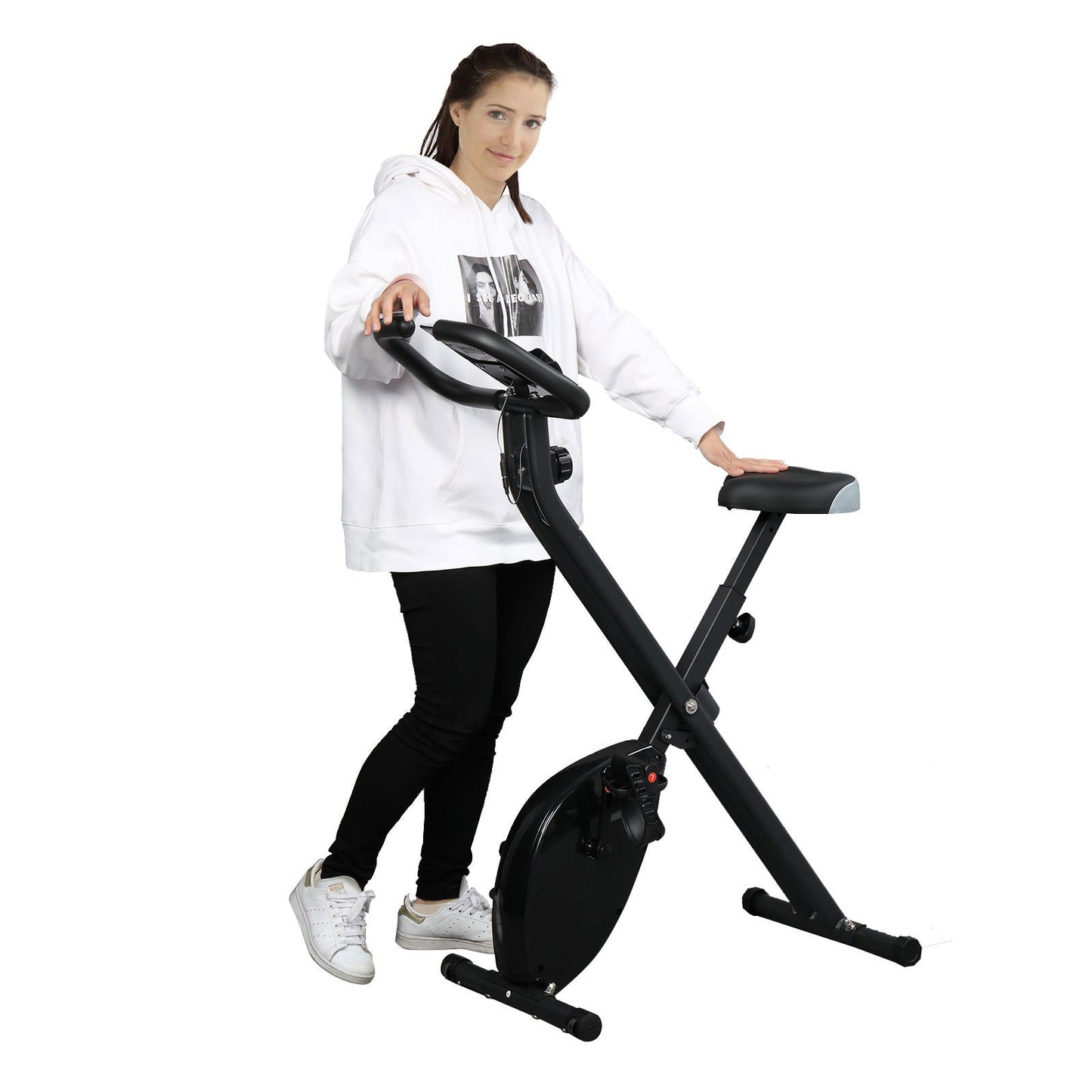 Home Folding Exercise Bike Black - MLNshops