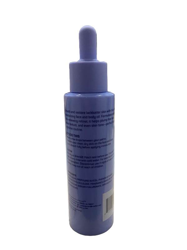 Spa scentials smooth retinol repair face & body oil