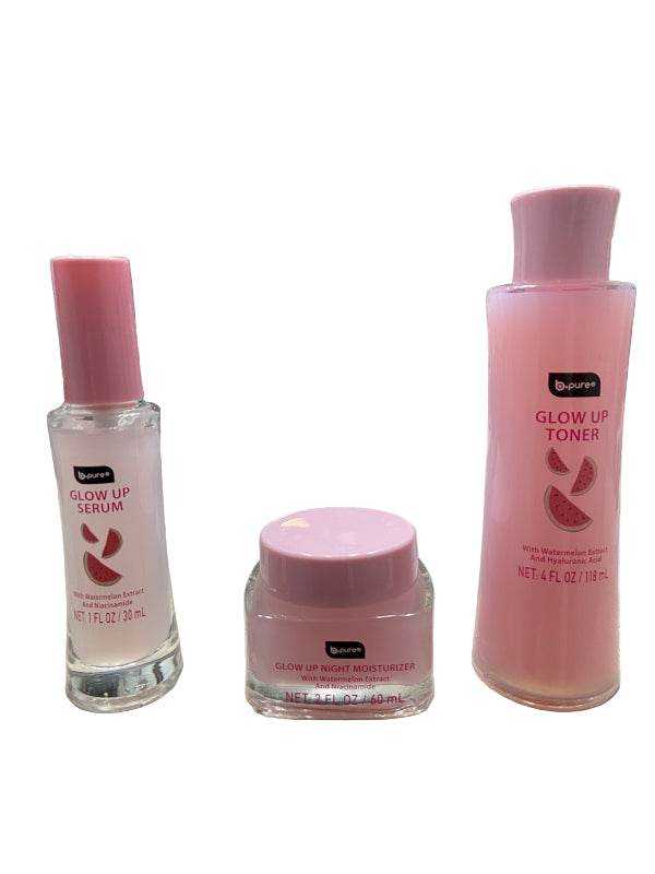 B Pure Glow Up- Toner, Serum & Moisturizer Sets