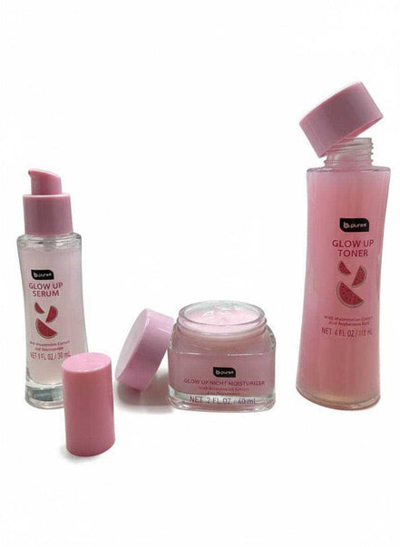 B Pure Glow Up- Toner, Serum & Moisturizer Sets
