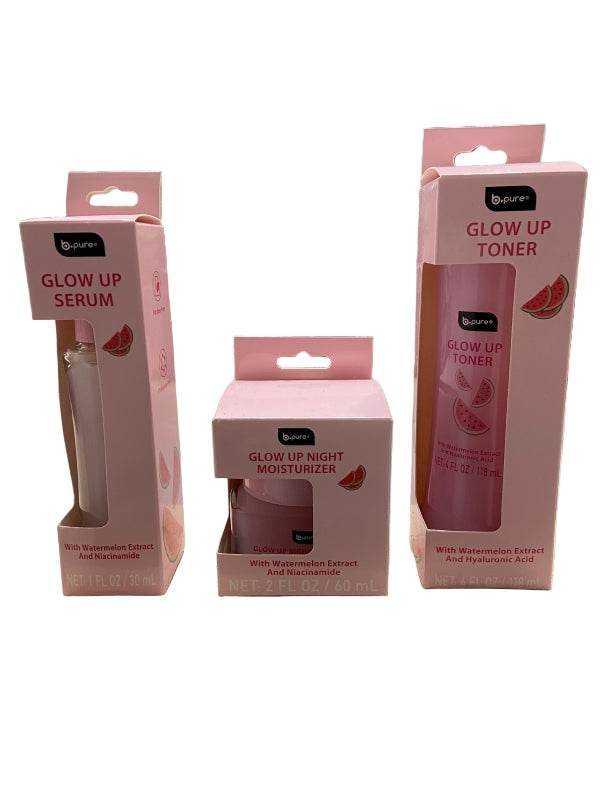 B Pure Glow Up- Toner, Serum & Moisturizer Sets