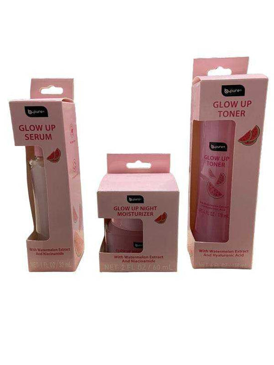 B Pure Glow Up- Toner, Serum & Moisturizer Sets