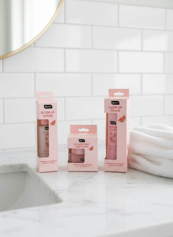 B Pure Glow Up- Toner, Serum & Moisturizer Sets