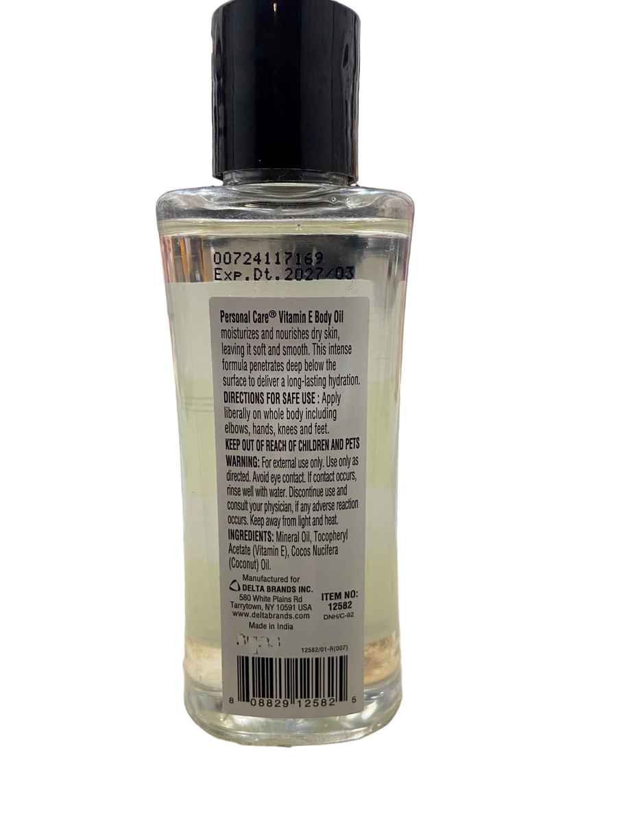 Skin Hydration Vitamin E Body Oil