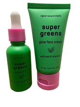 Super Greens Glow Face Cream and Serum for Radiance