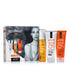 Biotop hair care restoring kit with shampoo, conditioner, and hair mask on a white background