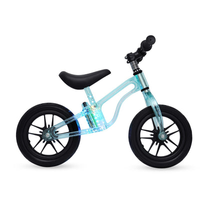 LED Balance Bike for Kids, No Pedal Toddler Push Bicycle with LED Flashing Lights,Children Balance Bike Adjustable