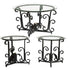 MLNshops 3 Piece Living Room Coffee Table Set with Glass Top Default