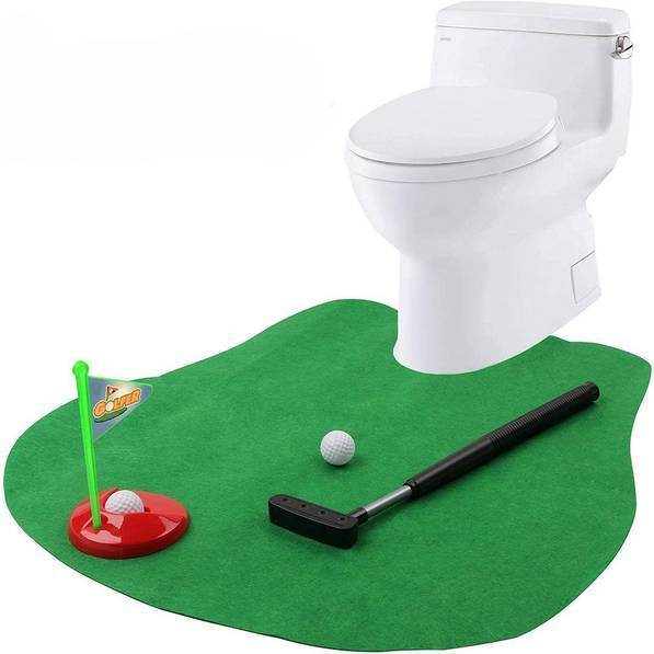 Mini Toilet Golf Toy Set Toilet Time Golf Game Set Golf Training
