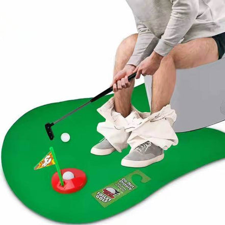 Mini Toilet Golf Toy Set Toilet Time Golf Game Set Golf Training