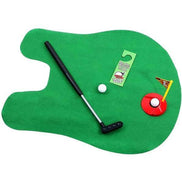 Mini Toilet Golf Toy Set Toilet Time Golf Game Set Golf Training FT24-CAE317green