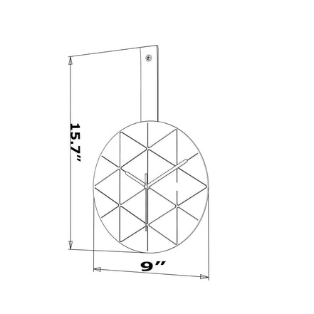 Minuet Wall Clock Black