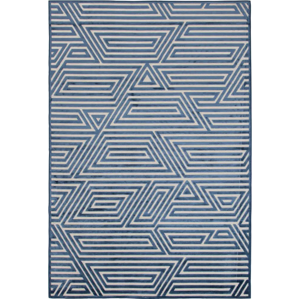 Orbit Blue Area Rug 5x8 - MLNshops